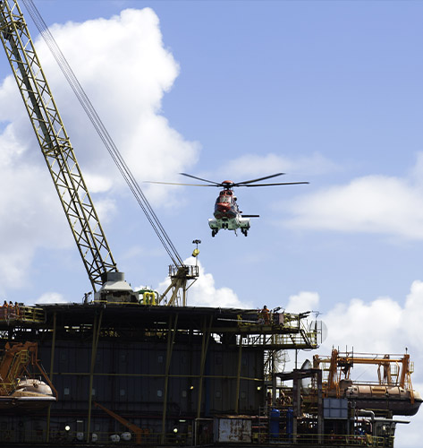 Springfield Helicopter Oil Rig