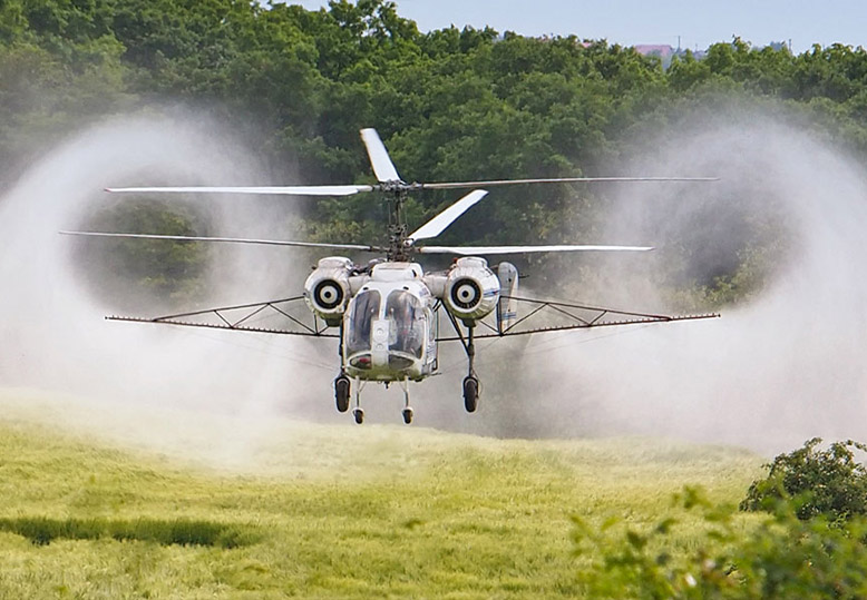 Springfield Helicopter Seed Spreading